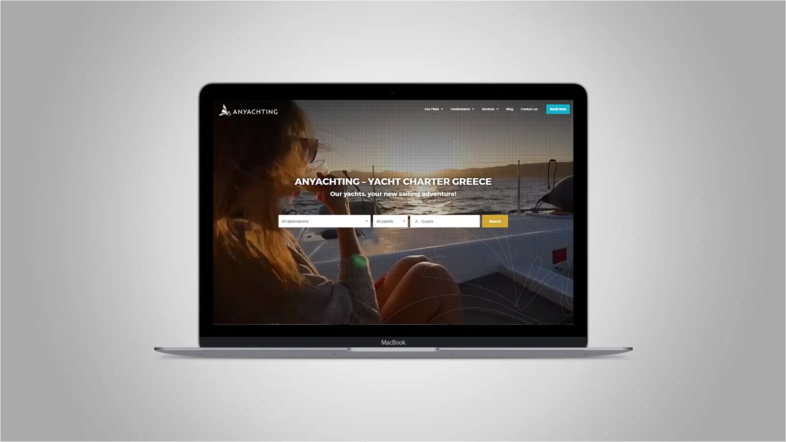 Anyachting — web pro charter jachet v Řecku