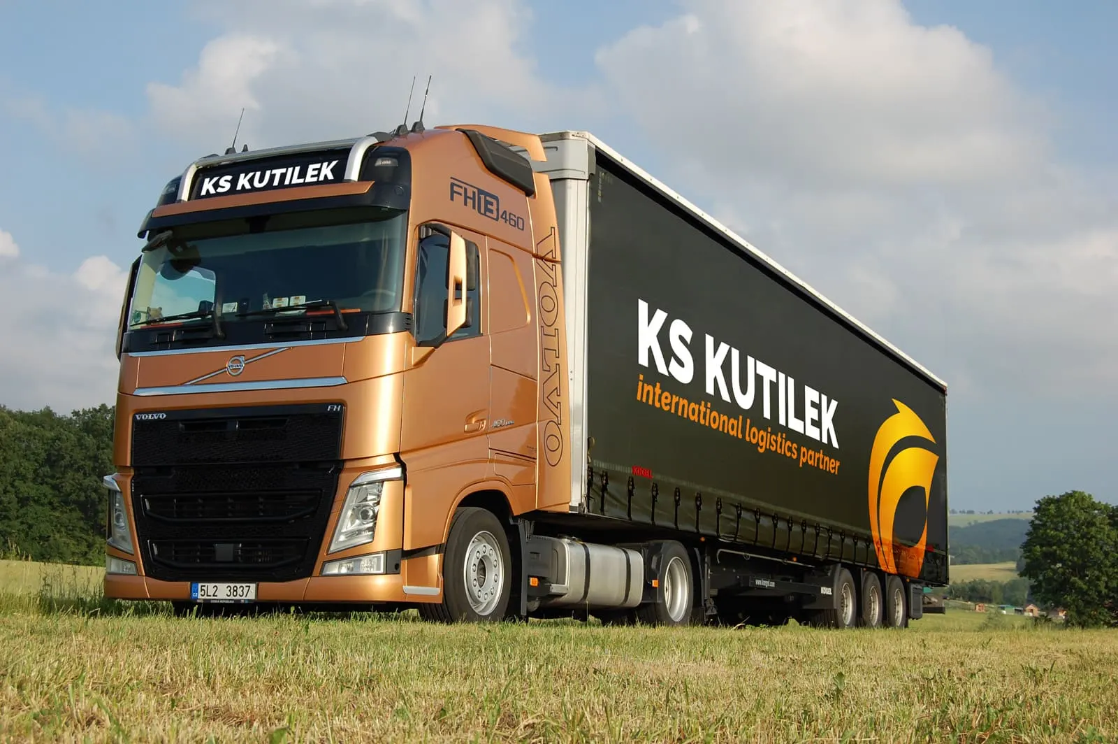 KS Kutílek — logo a polep kamionu